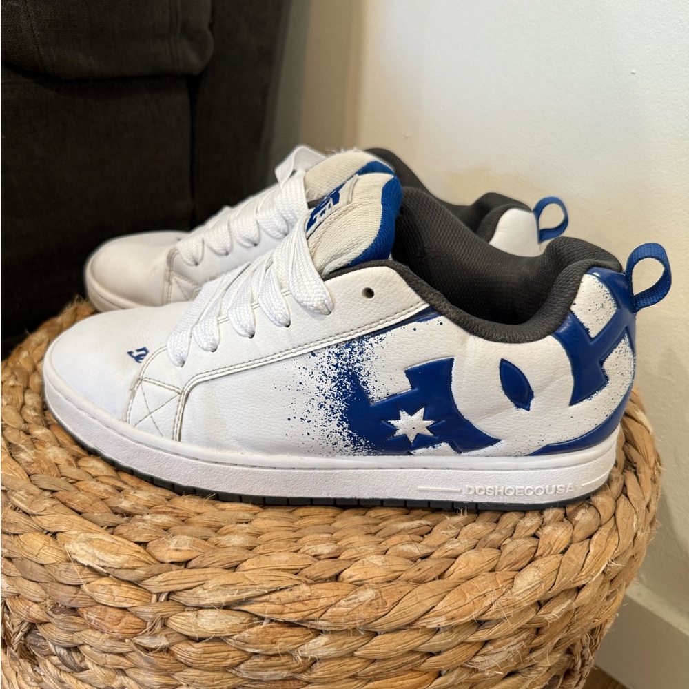 DC Men’s Sneakers in White and Blue